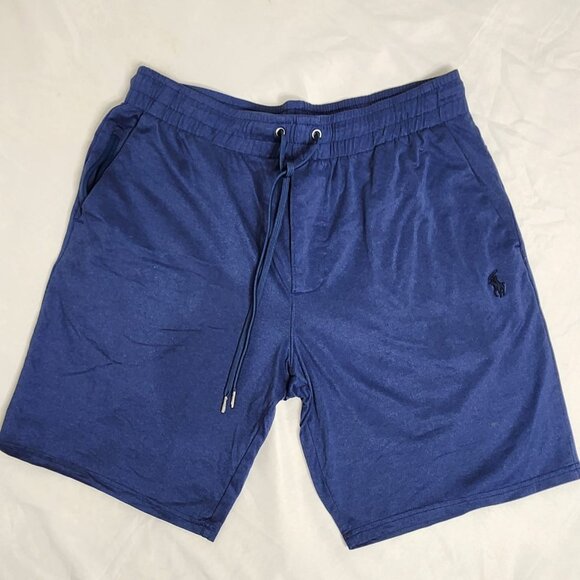 Polo Ralph Lauren Navy Drawstring Jersey Shorts — Size S — Embroidered Pony - Picture 1 of 9